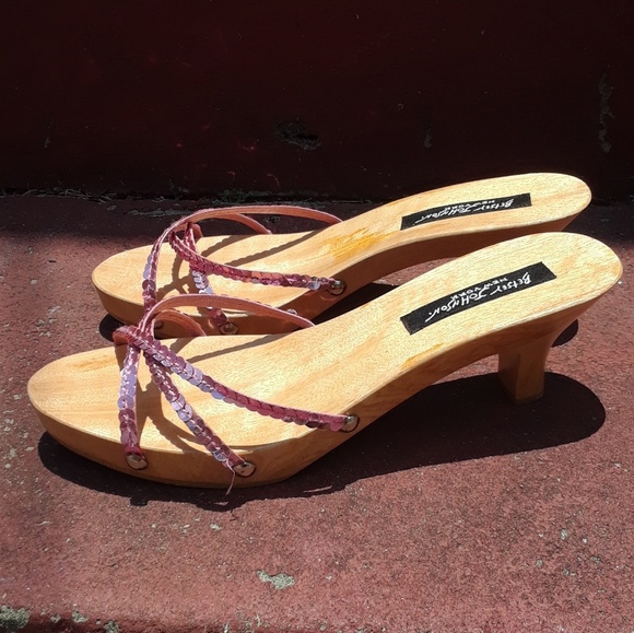 Betsey Johnson Shoes - Betsey Johnson Vintage Wood Sandals